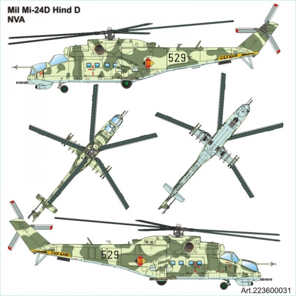MIL MI-24D Hind attack helicopter of East German Army (NVA)<br /><a href='images/pictures/ETH_Arsenal/223600031.jpg' target='_blank'>Full size image</a>